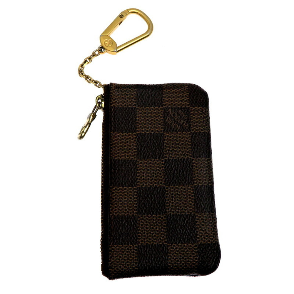LOUIS VUITTON Authentic Brown Damier Pochette Mini Bag